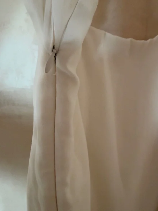 Oh Polly JOSIANE Asymmetric Draped Mini Dress in White US 8 - Picture 4 of 8